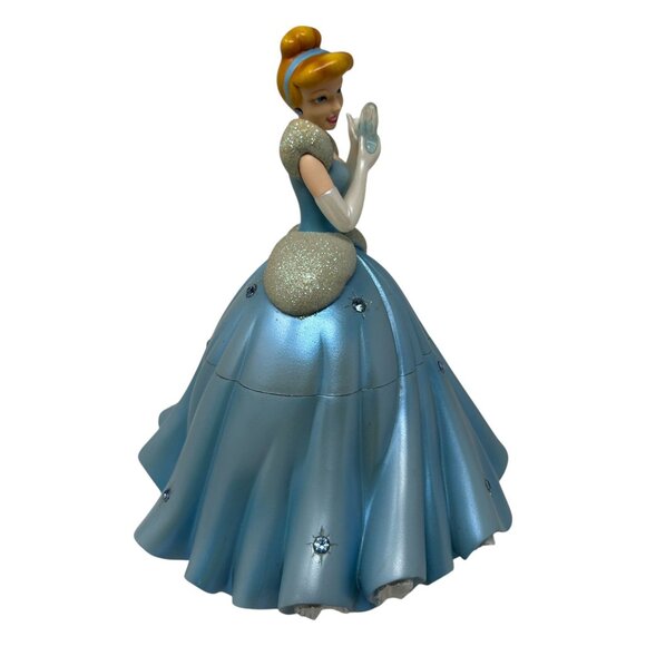 Disney Cinderella Ceramic Trinket Box With Glitter & Gemstone Details READ - Picture 9 of 16